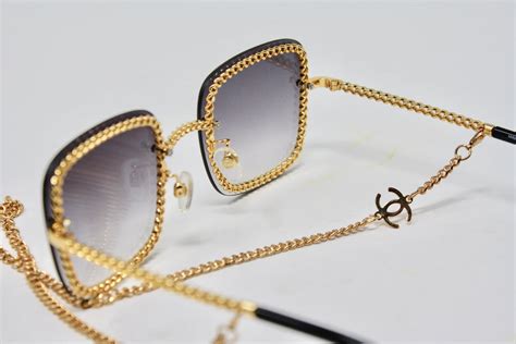 chanel chain sunglasses 2019|chanel sunglasses with on top.